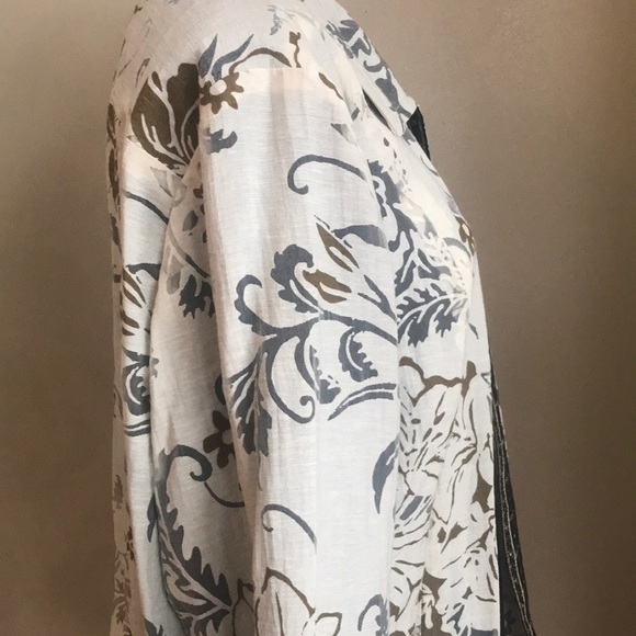 Coldwater Creek Floral Print Cardigan Jacket - Picture 3 of 6